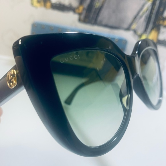NWT GUCCI Gray Gradient Cat Eye Ladies Sunglasses main image 6